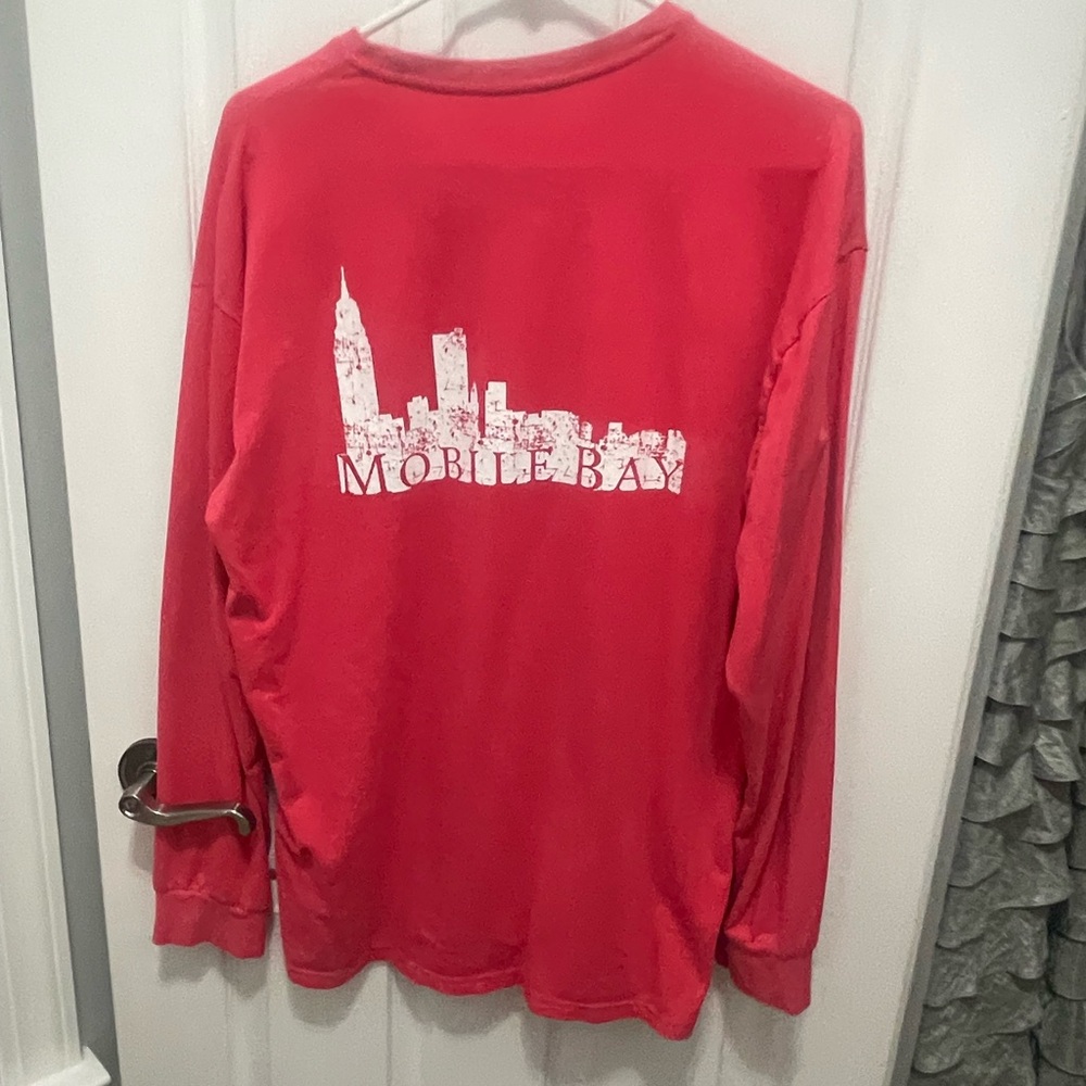 Red Long Sleeve Tees Casual Collection